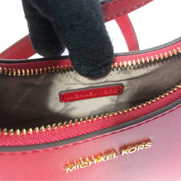 🌸New Michael Kors Wilma Red Small  2 Way Crossbody Bag - Picture 7 of 8